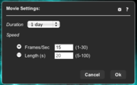 Advanced movie settings