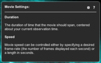 Help for movie settings